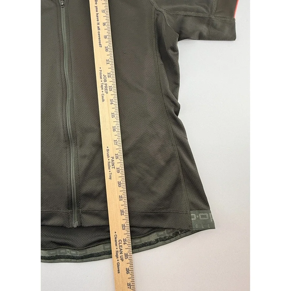 Co-Op Cycles Cycling Jersey Women Large Green Full Zip Short Sleeve Fitted Adult